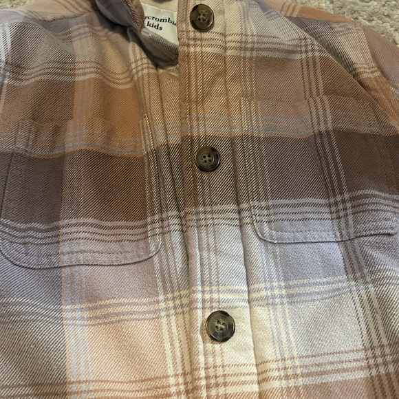 Plaid Abercrombie Kids Girls Jacket - Picture 4 of 6